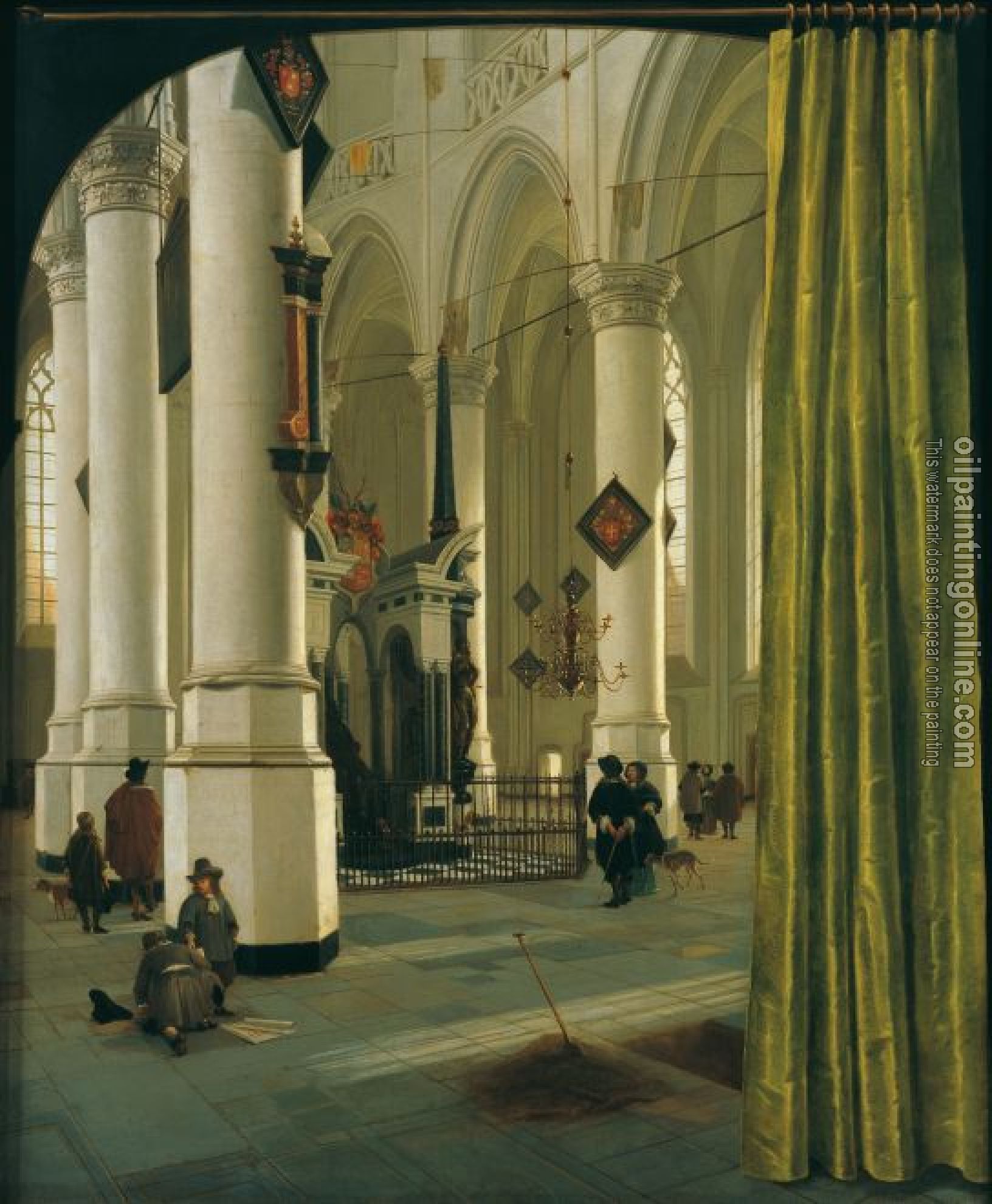 Vliet, Hendrick Cornelisz van - Das Innere der Nieuwe Kerk in Delft mit dem Grabmal des Prinzen Wilhelms des Schweigsamen von Oranien